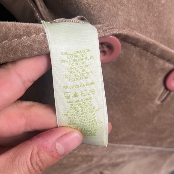 Sigrid Olsen Brown Suede Women's Blazer - Picture 4 of 4